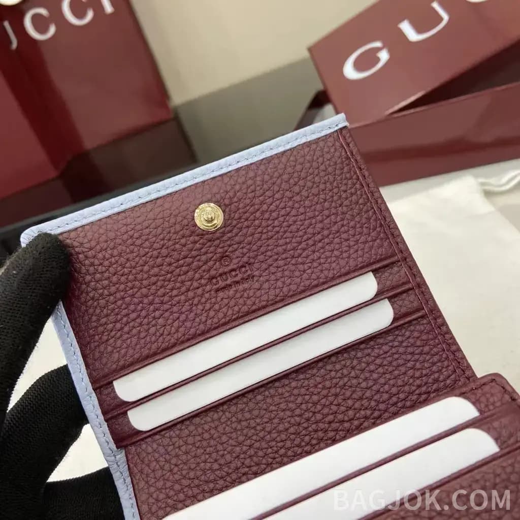 구찌 구찌 GG 마몬트 그레인 레더 반지갑 상세 이미지