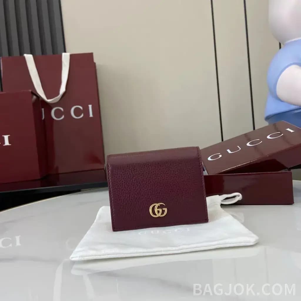 구찌 GG 마몬트 그레인 레더 카드 케이스_대표이미지