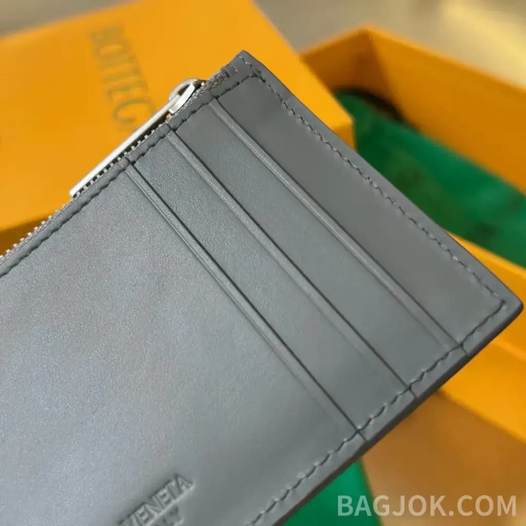 보테가베네타 보테가 베네타 카세트 지퍼 카드 케이스 (은장) 상세 이미지