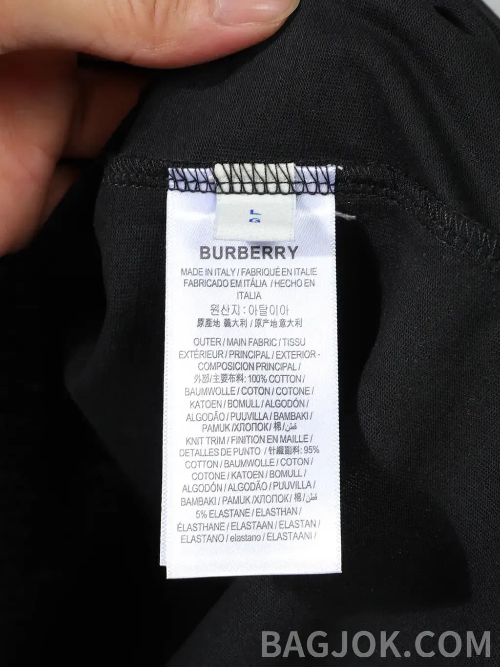 버버리 버버리 라운드 반팔 티셔츠 상세 이미지