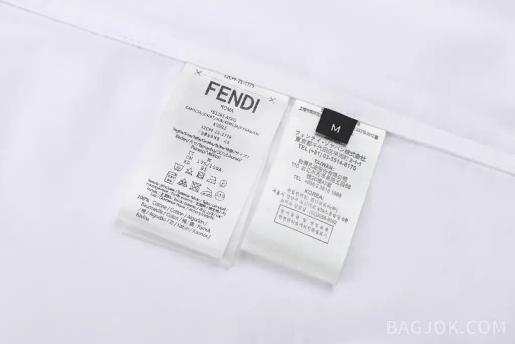 펜디 펜디 포플린 반팔 셔츠 상세 이미지
