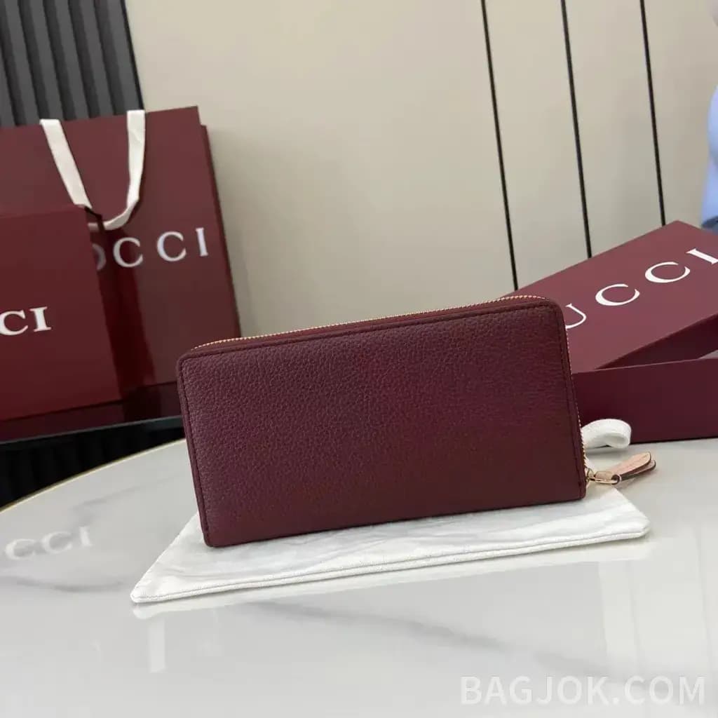 구찌 구찌 레더 GG 마몽트 지퍼 장지갑 상세 이미지