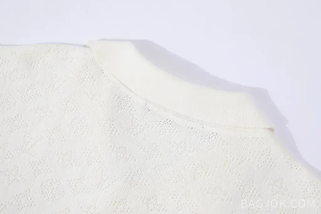 루이비통 루이비통 자카드 니트 반팔 셔츠 상세 이미지