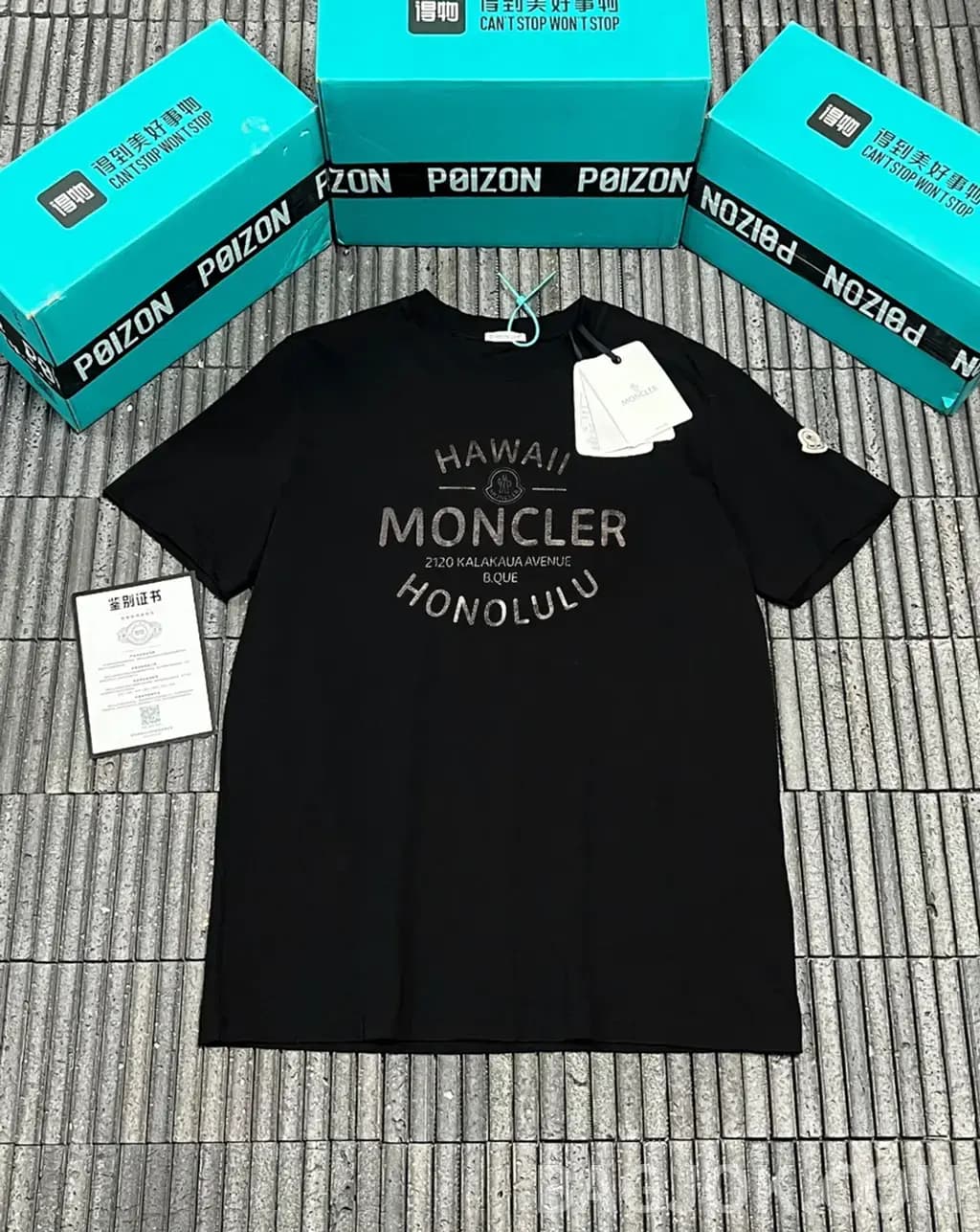 몽클레어 몽클레어 로고 배지 프린트 반팔티 상세 이미지