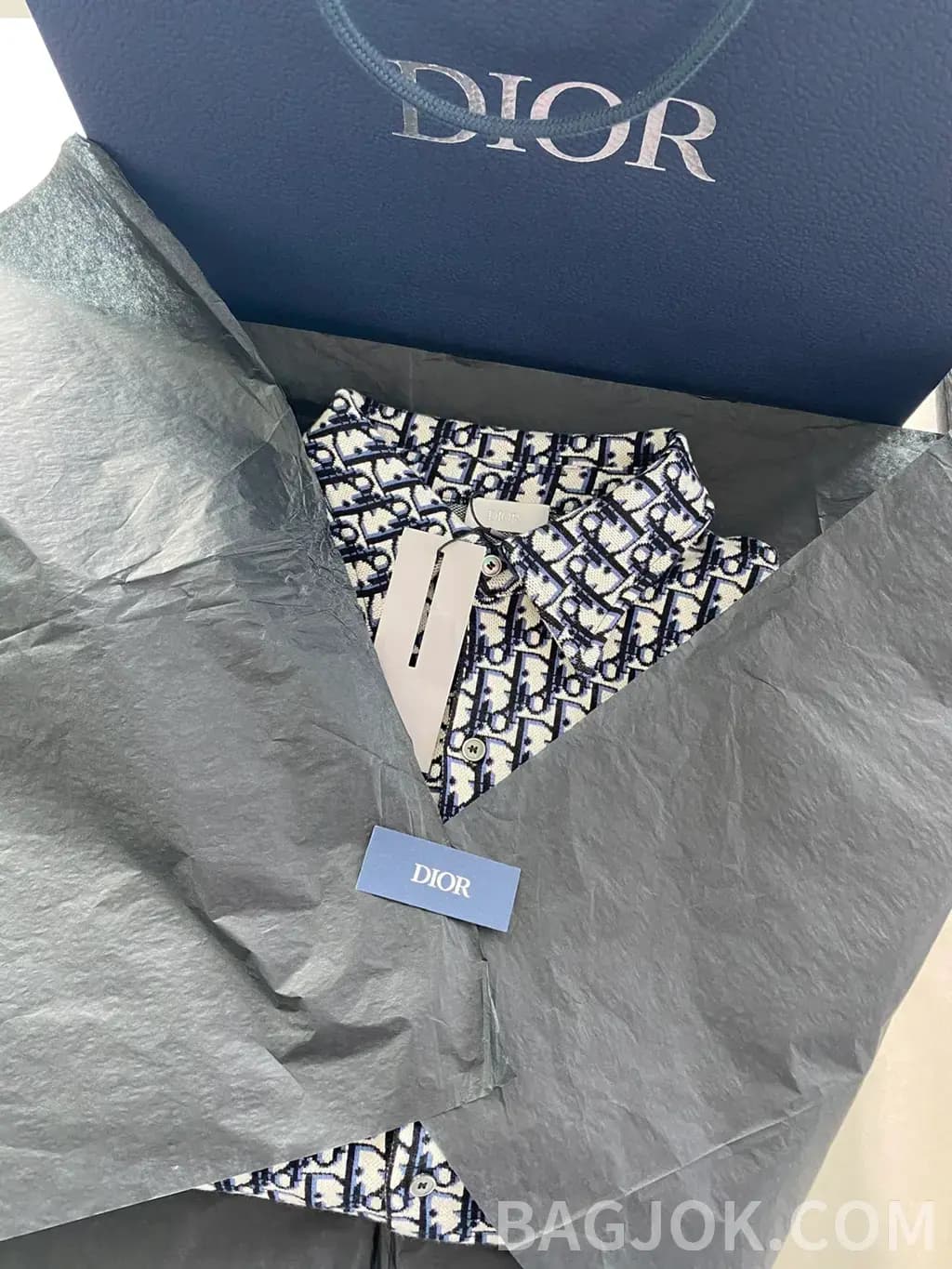 디올 디올 오블리크 코튼 셔츠 상세 이미지