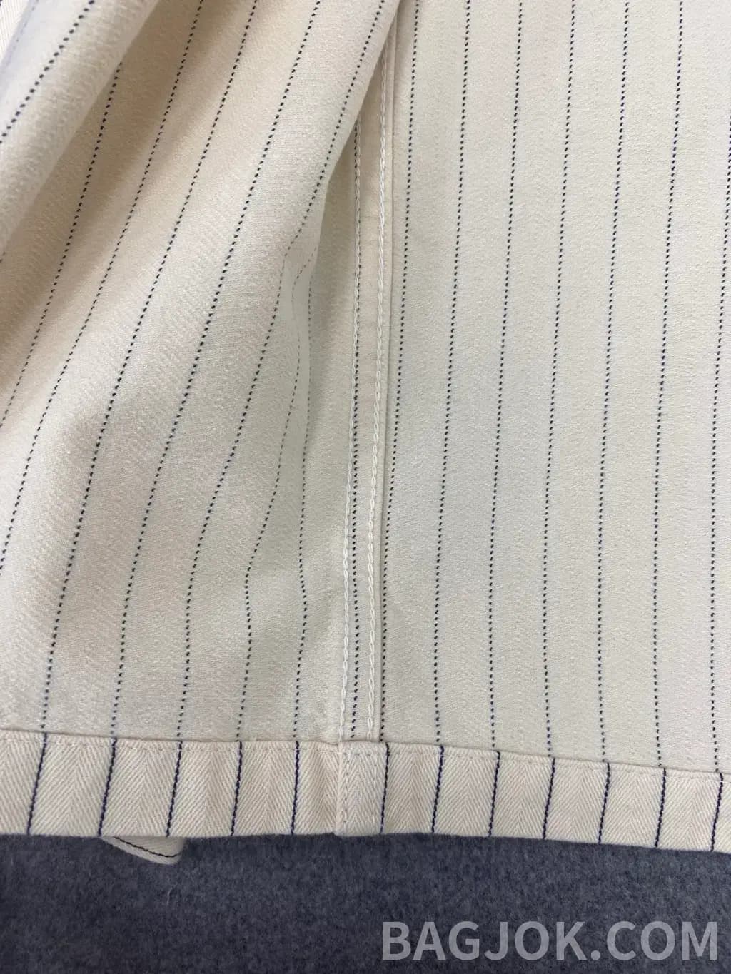 디올 디올 핀스트라이프 면 데님 코트 셔츠 상세 이미지