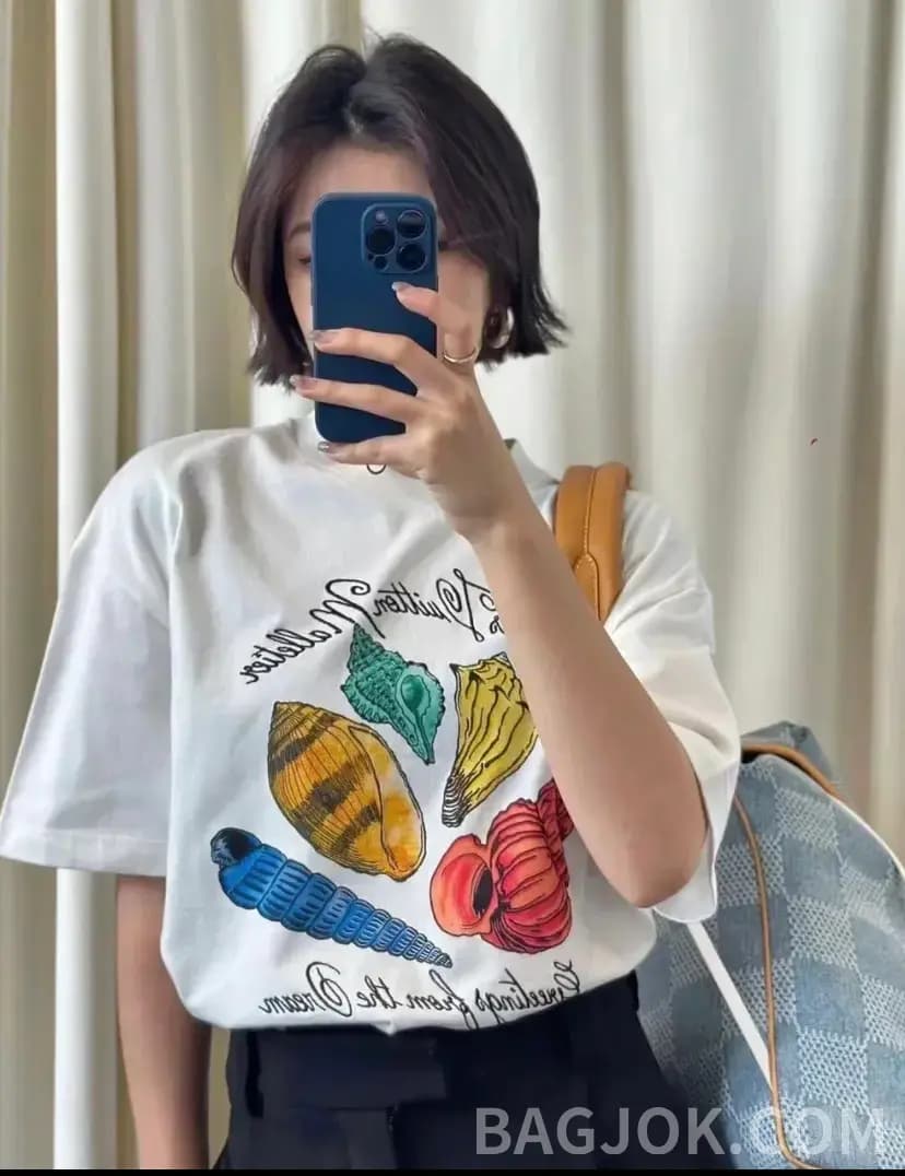 루이비통 루이비통 소라 프린트 반팔 상세 이미지