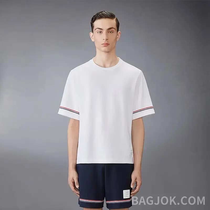 톰브라운 톰브라운 26SS 순면 라운드티 상세 이미지