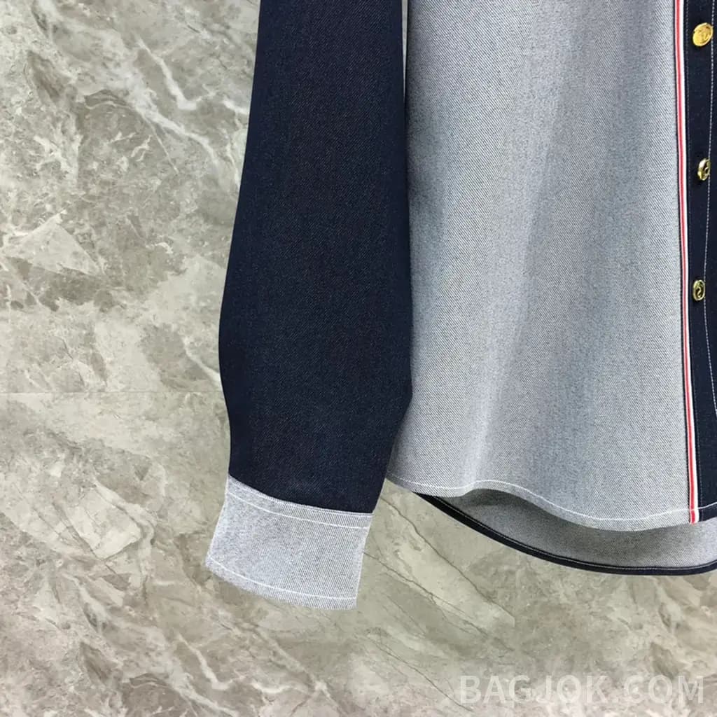 톰브라운 톰 브라운 더블 슬리브 데님 셔츠 재킷 상세 이미지