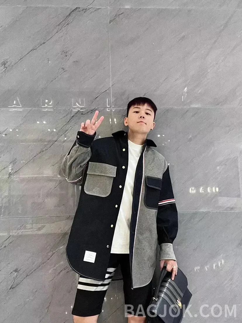 톰브라운 톰 브라운 더블 슬리브 데님 셔츠 재킷 상세 이미지