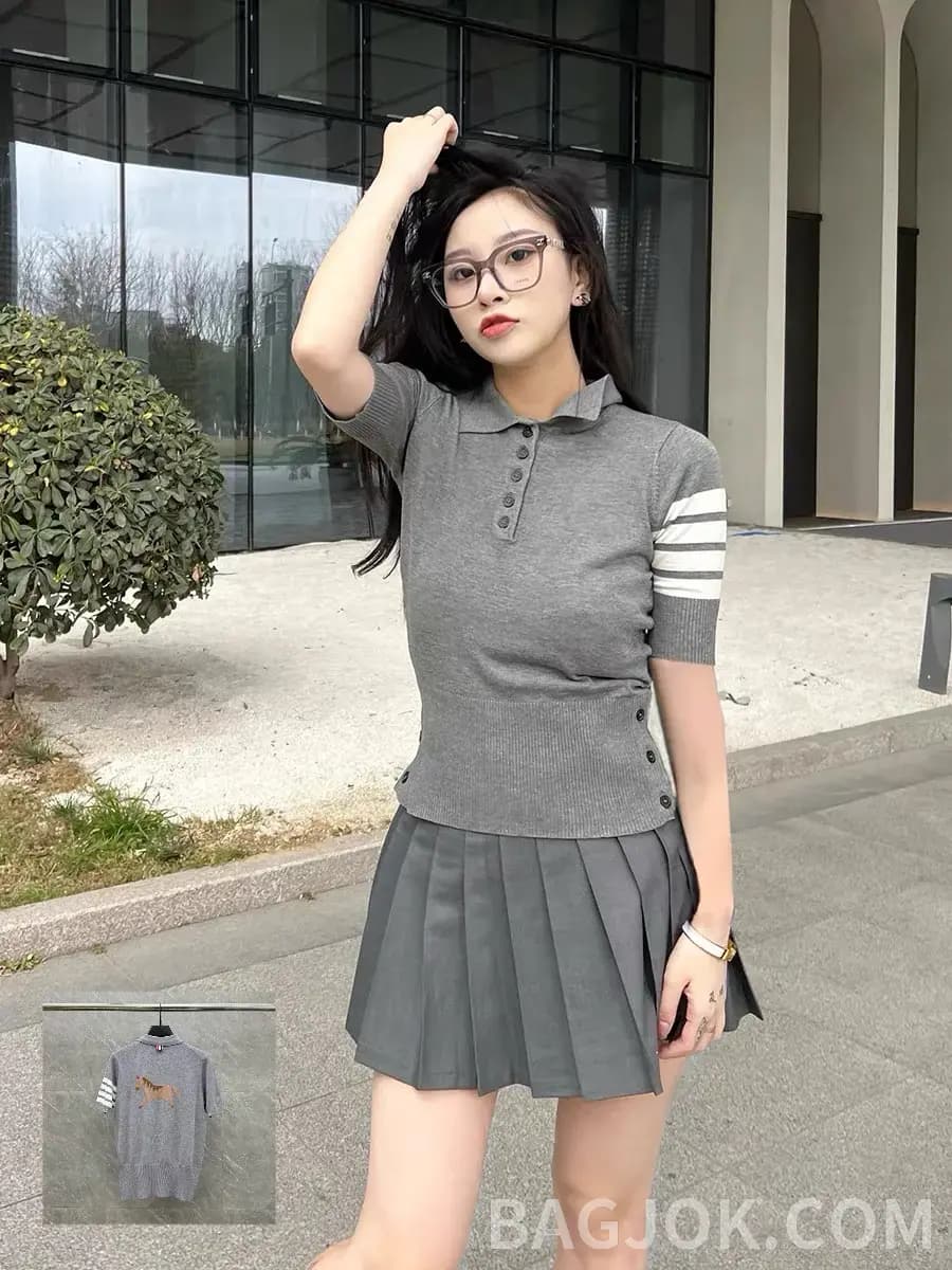 톰브라운 톰브라운 홀스 인타르시아 니트 상세 이미지