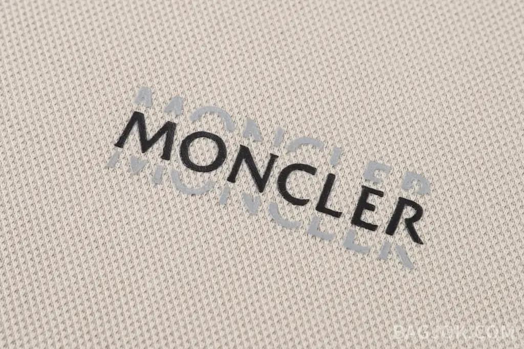몽클레어 몽클레어 코튼 로고 레터 폴로 셔츠 상세 이미지