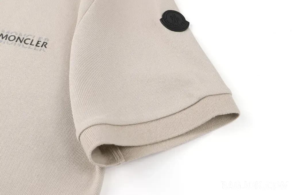 몽클레어 몽클레어 코튼 로고 레터 폴로 셔츠 상세 이미지