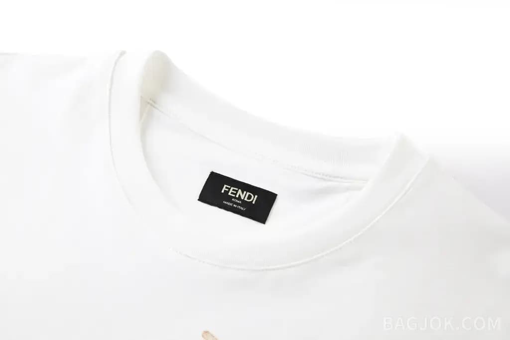 펜디 펜디 아이스크림 그래픽 발포 프린팅 반팔 티셔츠 상세 이미지