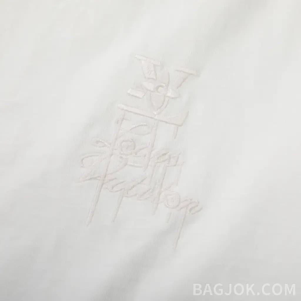 루이비통 루이비통 26SS 광변 자수 모노그램 반팔 티셔츠 상세 이미지
