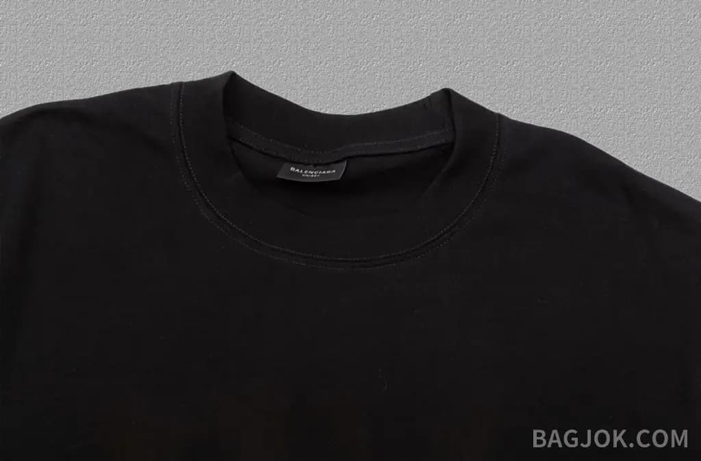 발렌시아가 발렌시아가 파리 로고 프린트 반팔 티셔츠 상세 이미지