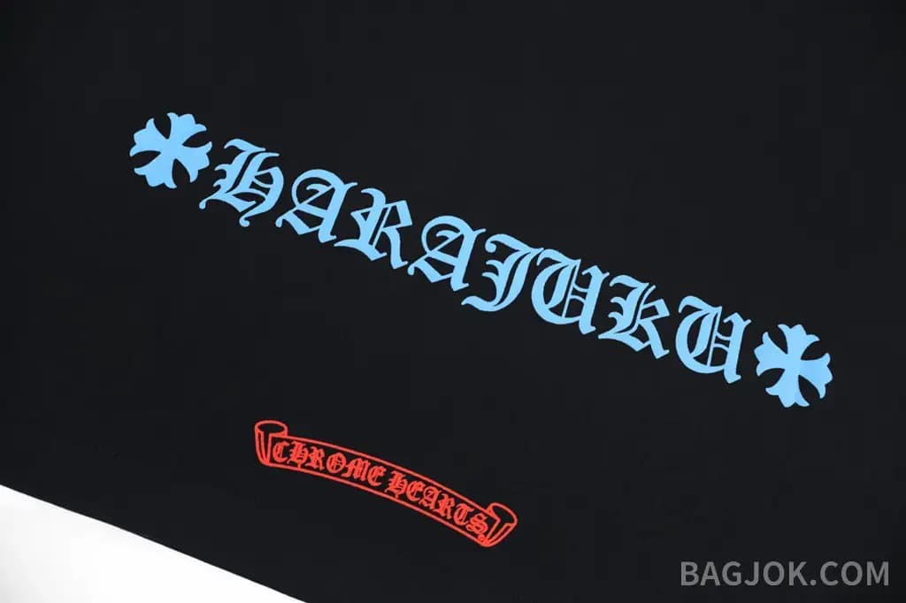 크롬하츠 크롬하츠 블루 크로스 그래픽 반팔 티셔츠 상세 이미지