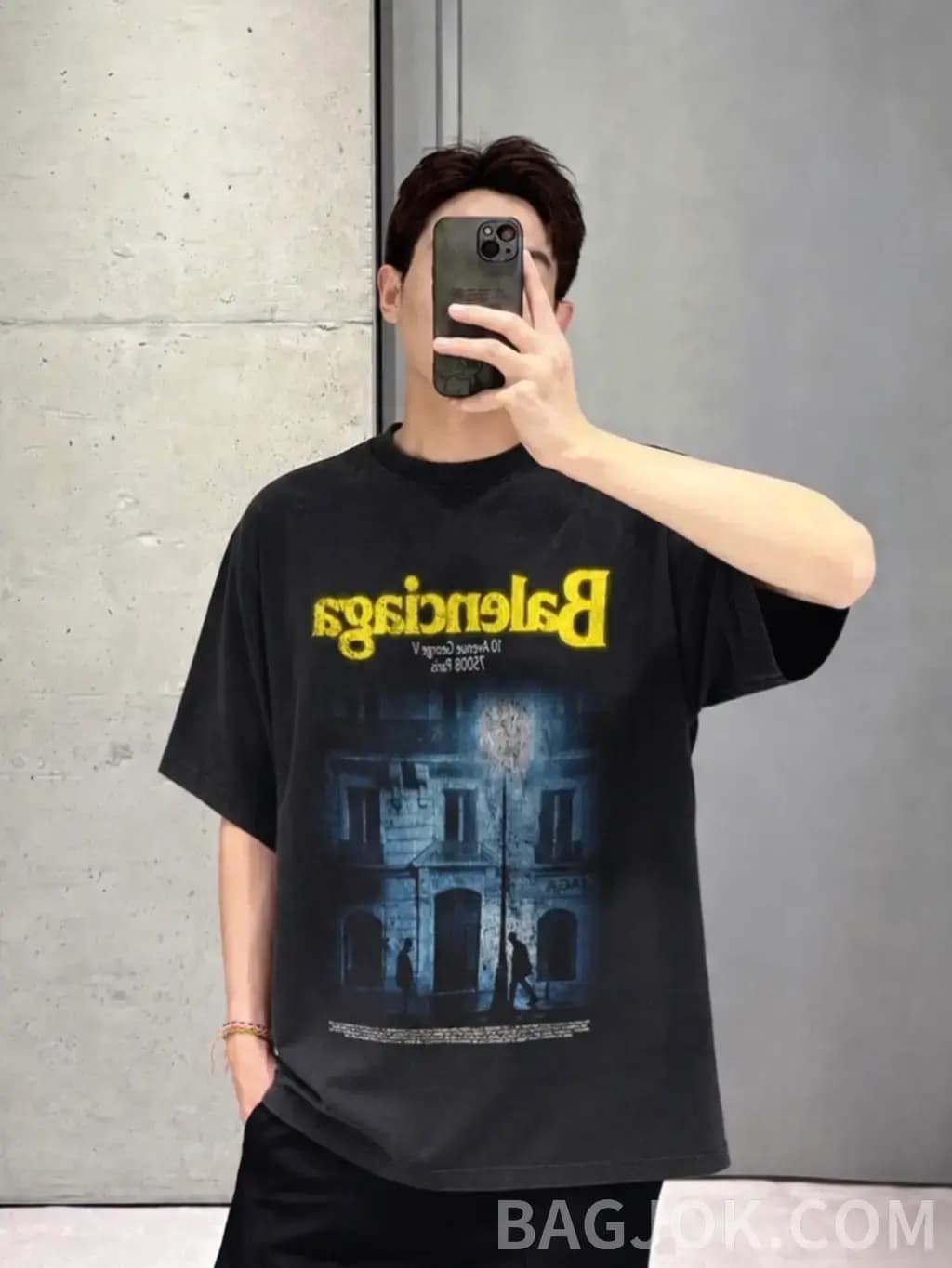 발렌시아가 발렌시아가 디 어드레스 미디엄 핏 티셔츠 상세 이미지