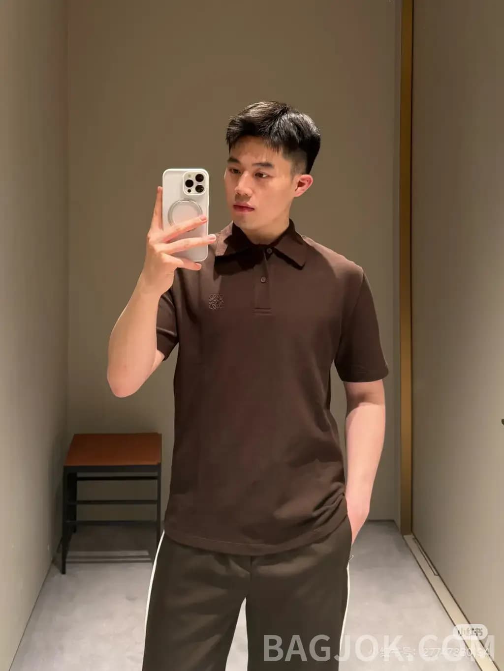 로에베 로에베 자수 폴로 셔츠 상세 이미지