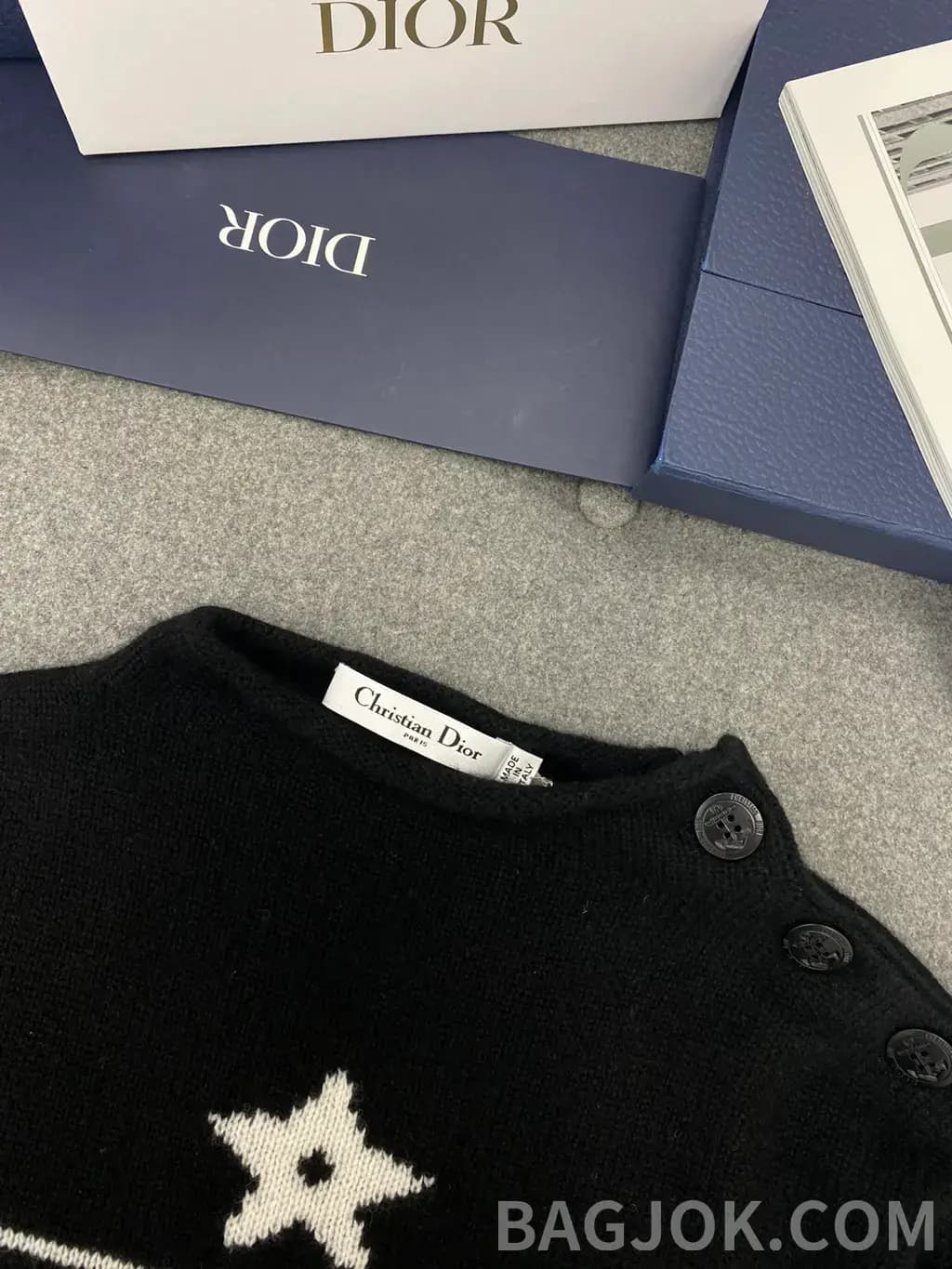 디올 디올 럭키스타 캐시미어 니트 상세 이미지