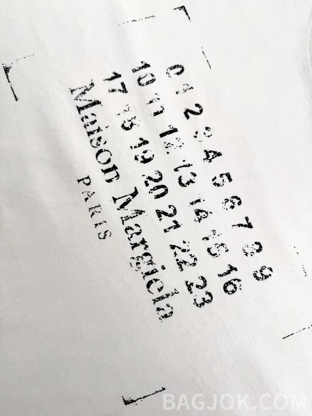 메종마르지엘라 메종 마르지엘라 스탬프 로고 티셔츠 상세 이미지