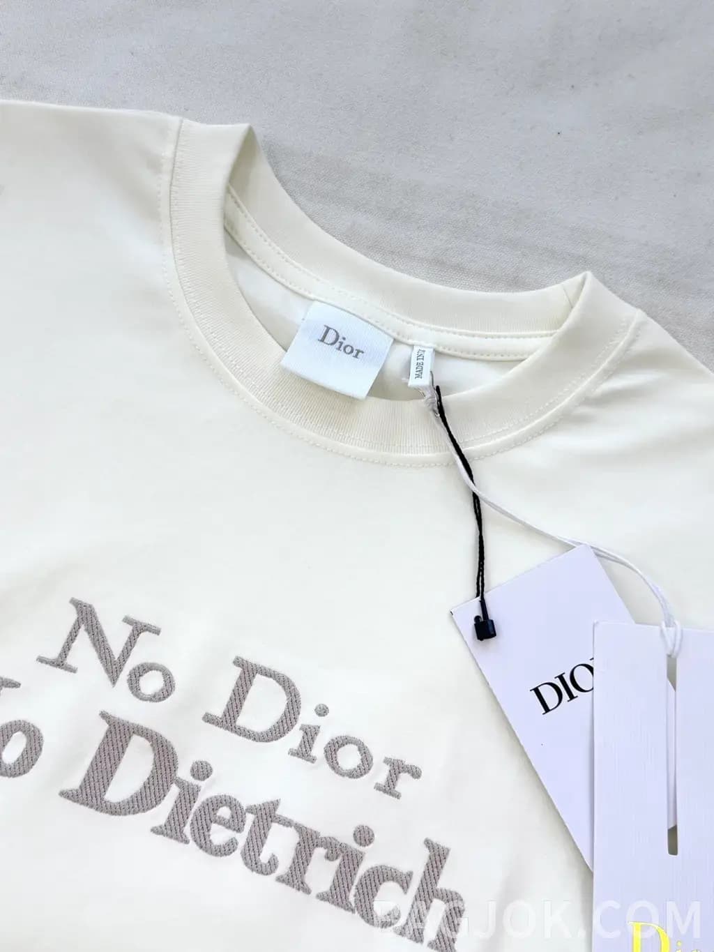 디올 디올 No Dior No Dietrich 프린트 반팔 티셔츠 상세 이미지