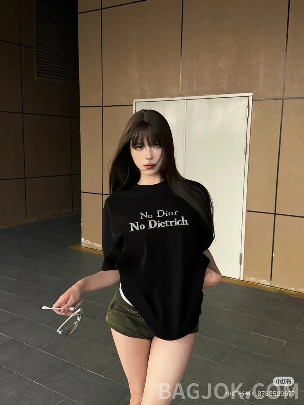 디올 디올 No Dior No Dietrich 프린트 반팔 티셔츠 상세 이미지