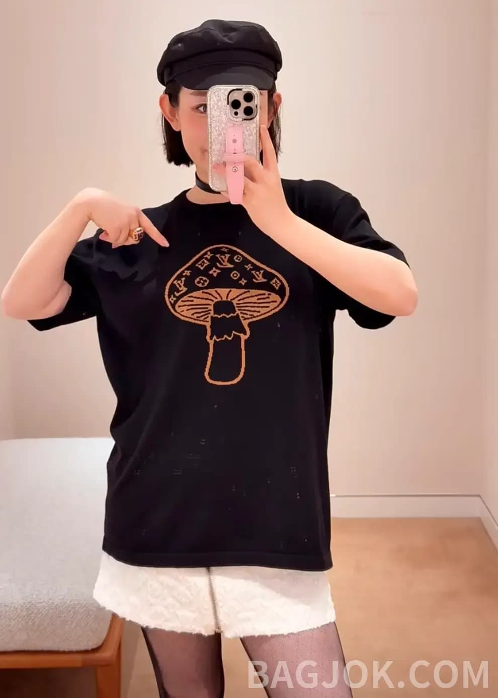 루이비통 루이비통 버섯 LV 그래픽 반팔 티셔츠 상세 이미지