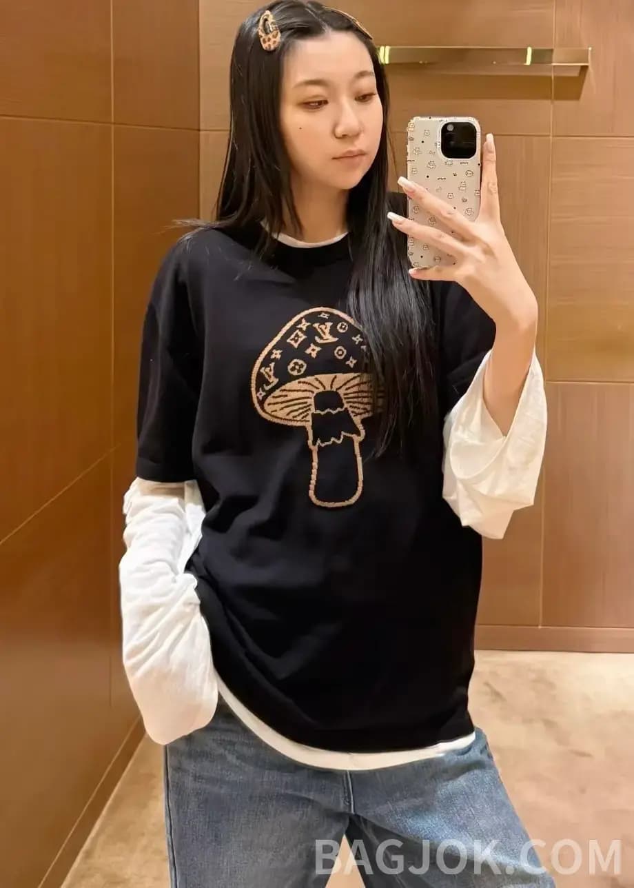 루이비통 루이비통 버섯 LV 그래픽 반팔 티셔츠 상세 이미지