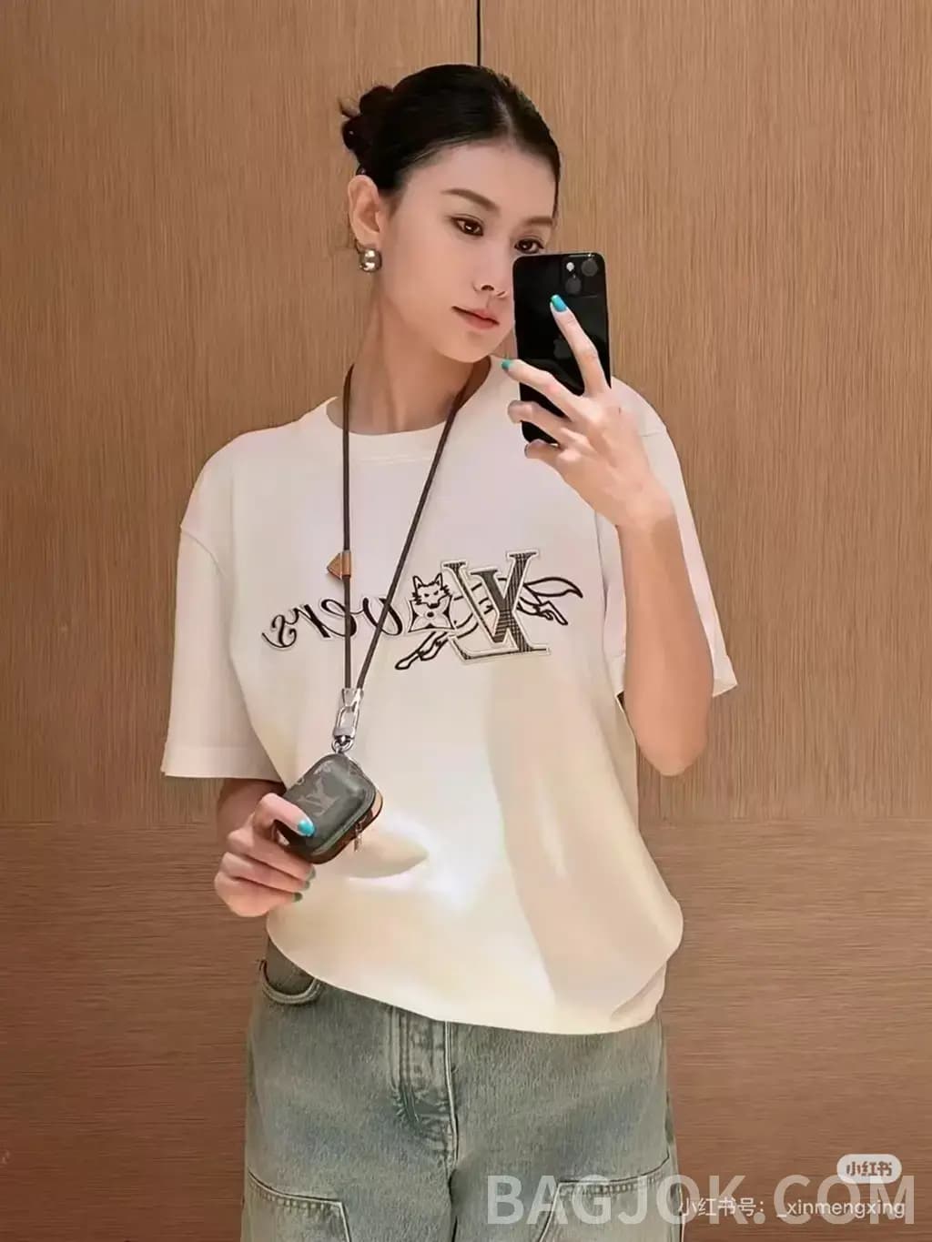 루이비통 루이비통 LVers 폭스 그래픽 반팔 티셔츠 상세 이미지