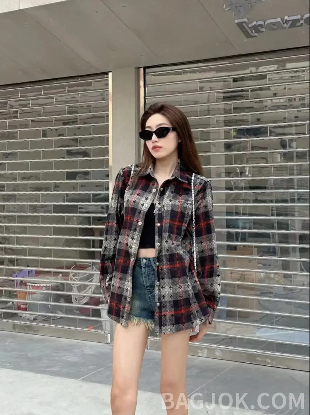 크롬하츠 크롬하츠 클래식 페이즐리 크로스 자카드 셔츠 상세 이미지