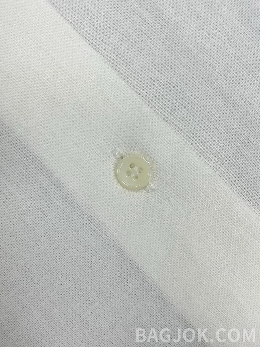 미우미우 미우미우 스캘럽 칼라 린넨 블렌드 반팔 셔츠 상세 이미지