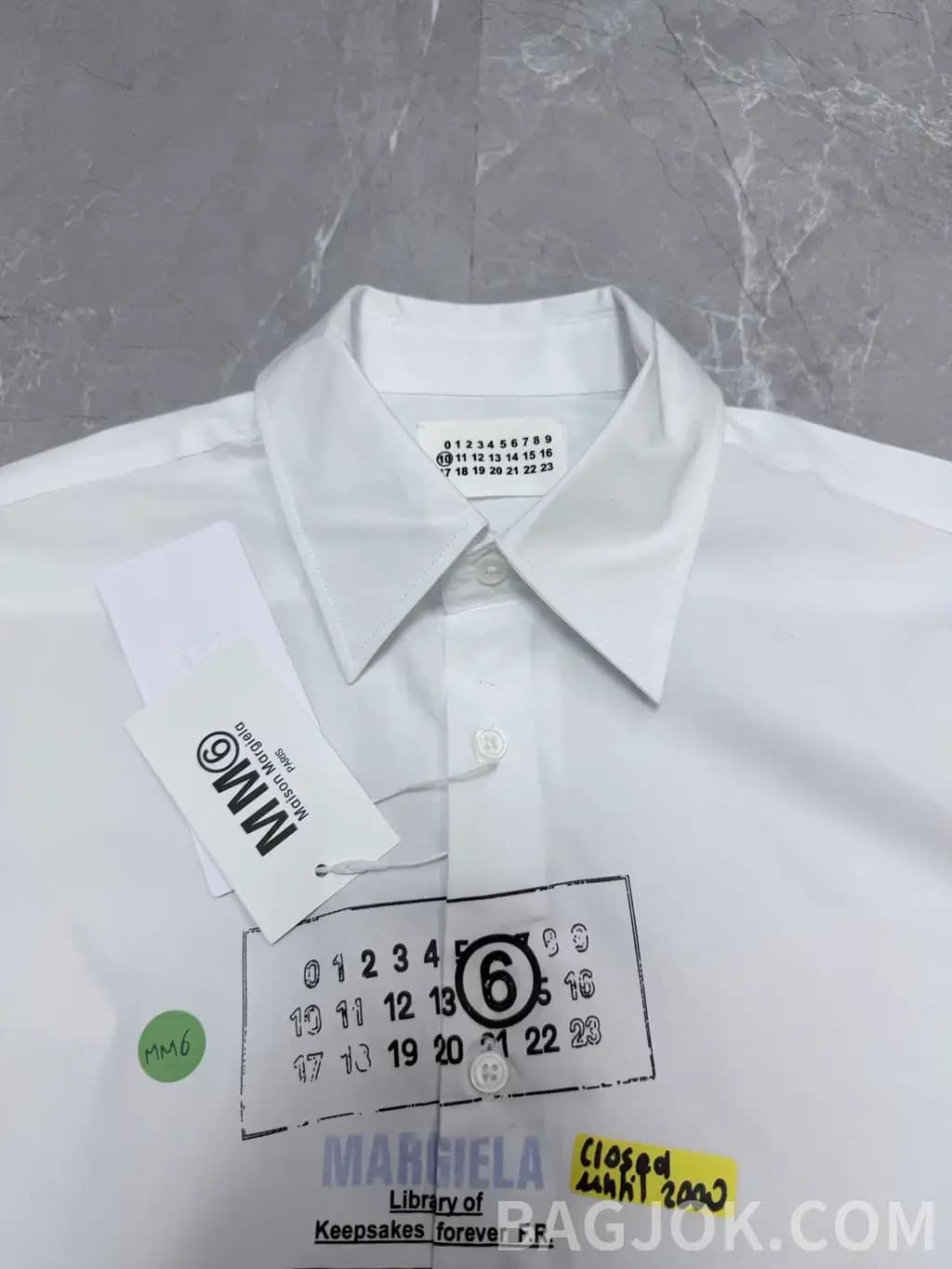 메종마르지엘라 MM6 메종 마르지엘라 빈티지 그래픽 오버사이즈 셔츠 상세 이미지