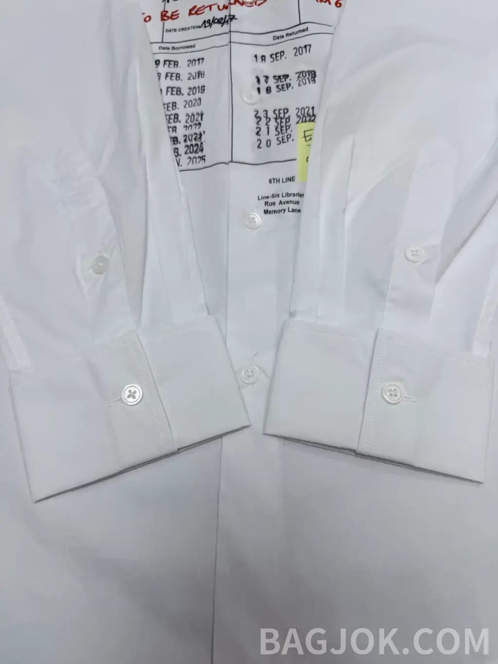 메종마르지엘라 MM6 메종 마르지엘라 빈티지 그래픽 오버사이즈 셔츠 상세 이미지