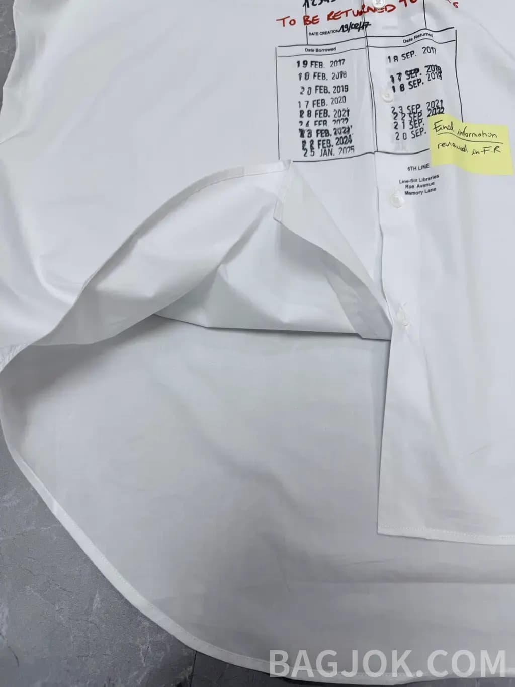 메종마르지엘라 MM6 메종 마르지엘라 빈티지 그래픽 오버사이즈 셔츠 상세 이미지