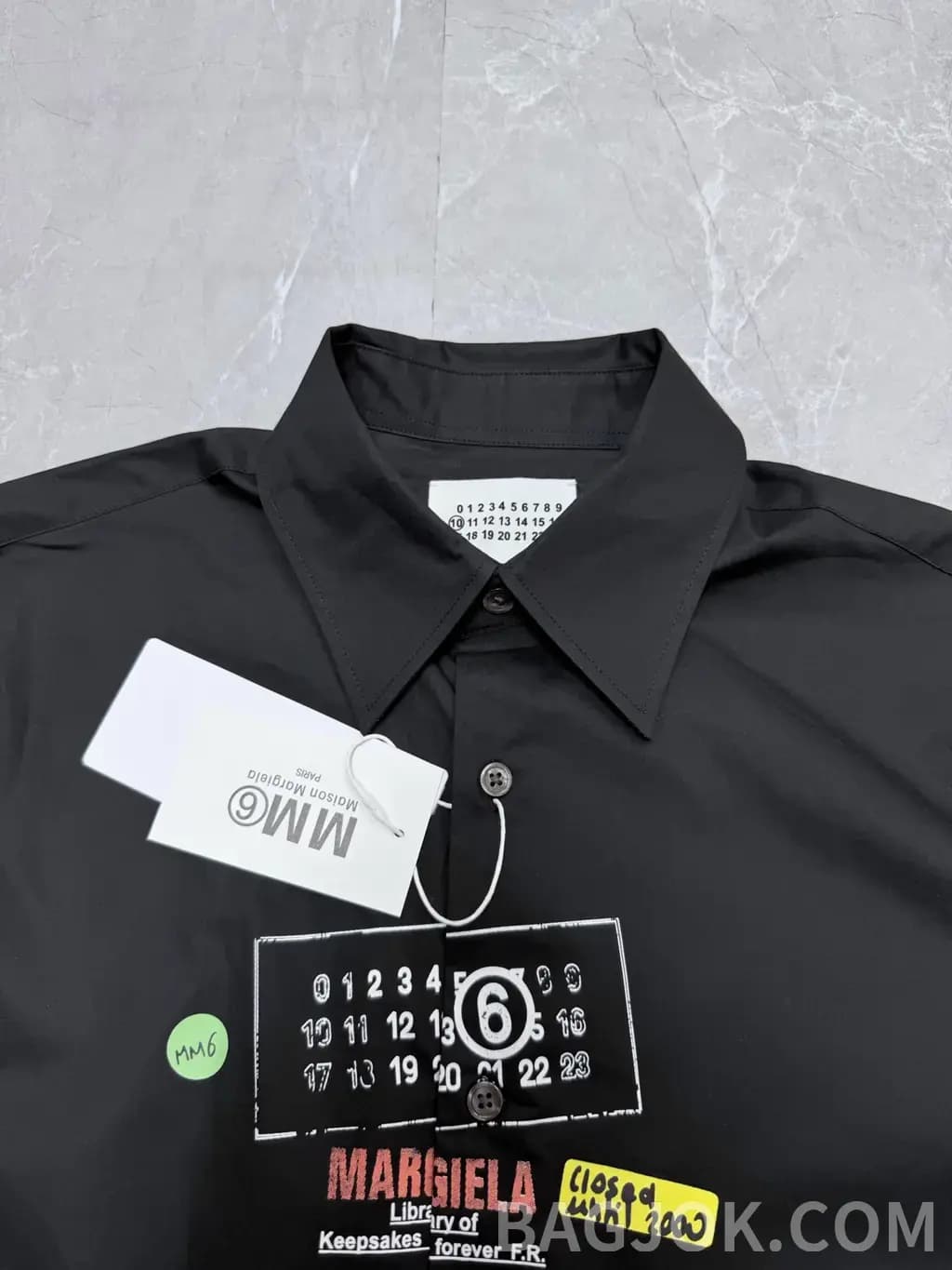 메종마르지엘라 MM6 메종 마르지엘라 빈티지 그래픽 오버사이즈 셔츠 상세 이미지