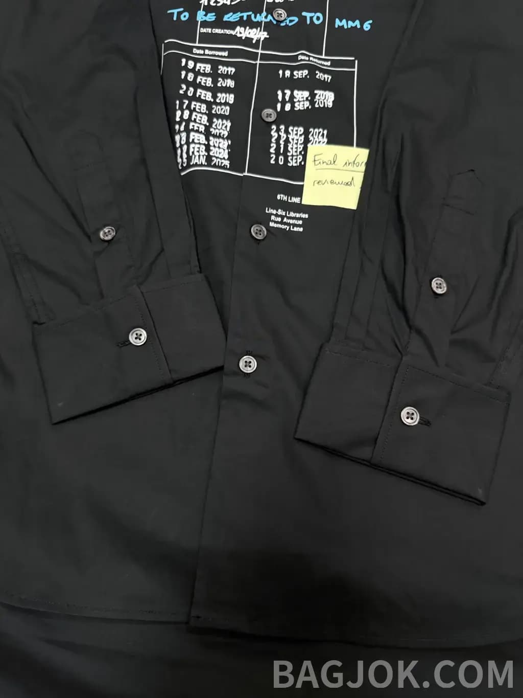 메종마르지엘라 MM6 메종 마르지엘라 빈티지 그래픽 오버사이즈 셔츠 상세 이미지