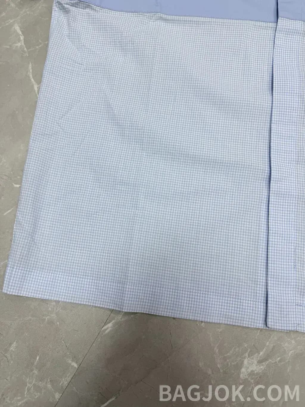 루이비통 루이비통 LV 커브 로고 체크 인서트 반팔 셔츠 상세 이미지