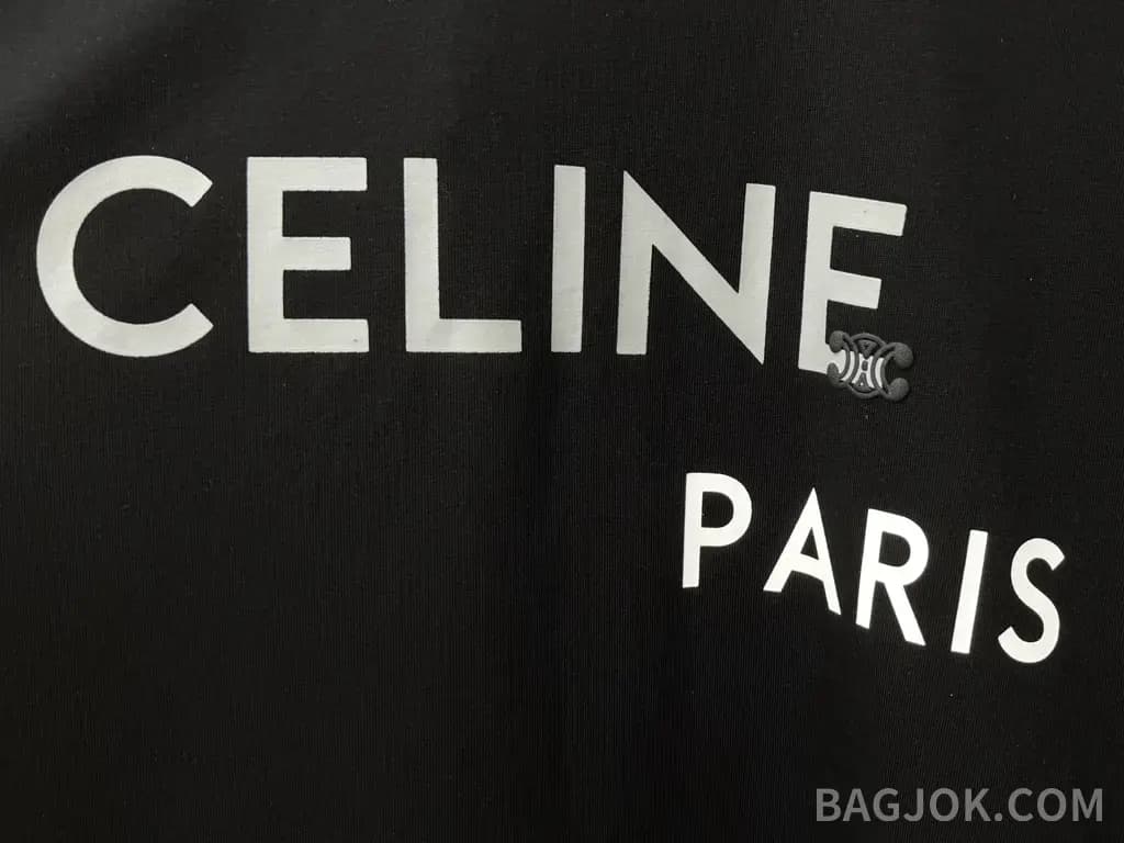 셀린느 셀린느 커플 CELINE PARIS 오버핏 반팔 티셔츠 상세 이미지