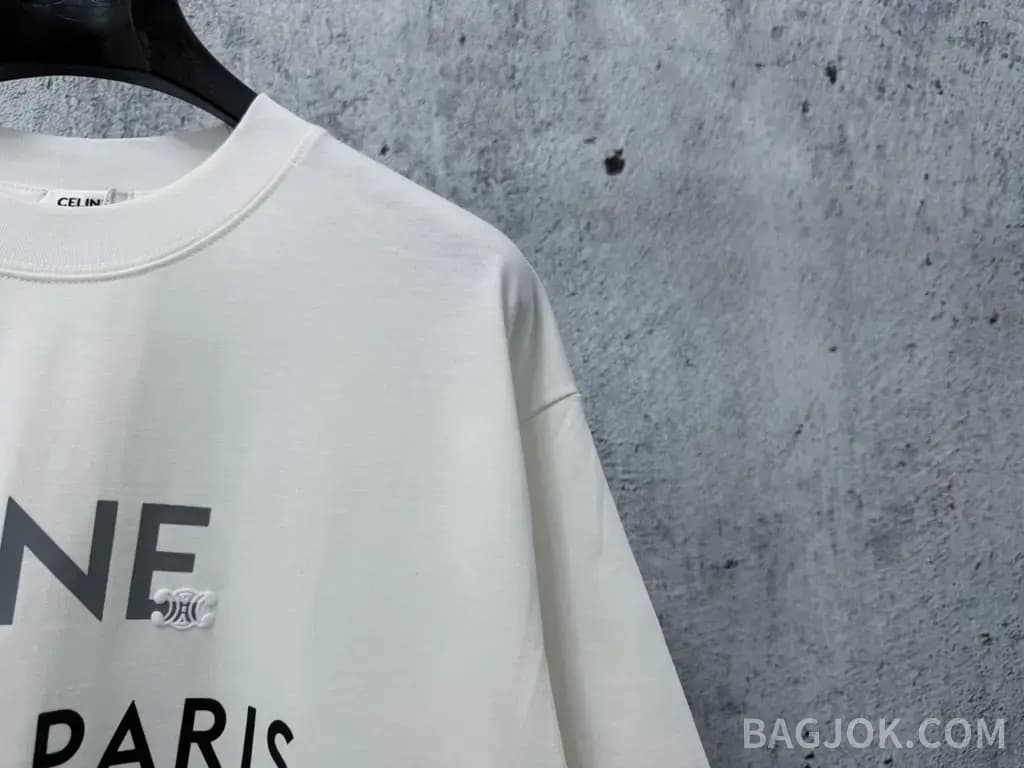 셀린느 셀린느 커플 CELINE PARIS 오버핏 반팔 티셔츠 상세 이미지