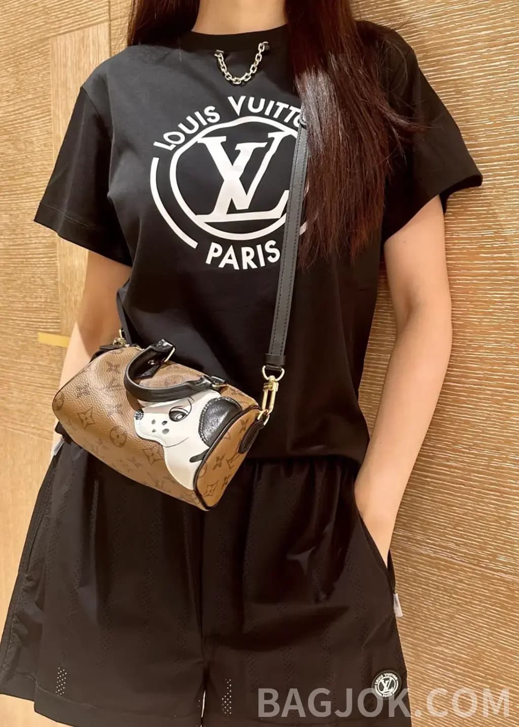 루이비통 루이비통 LV 서클 로고 오버핏 반팔 티셔츠 상세 이미지