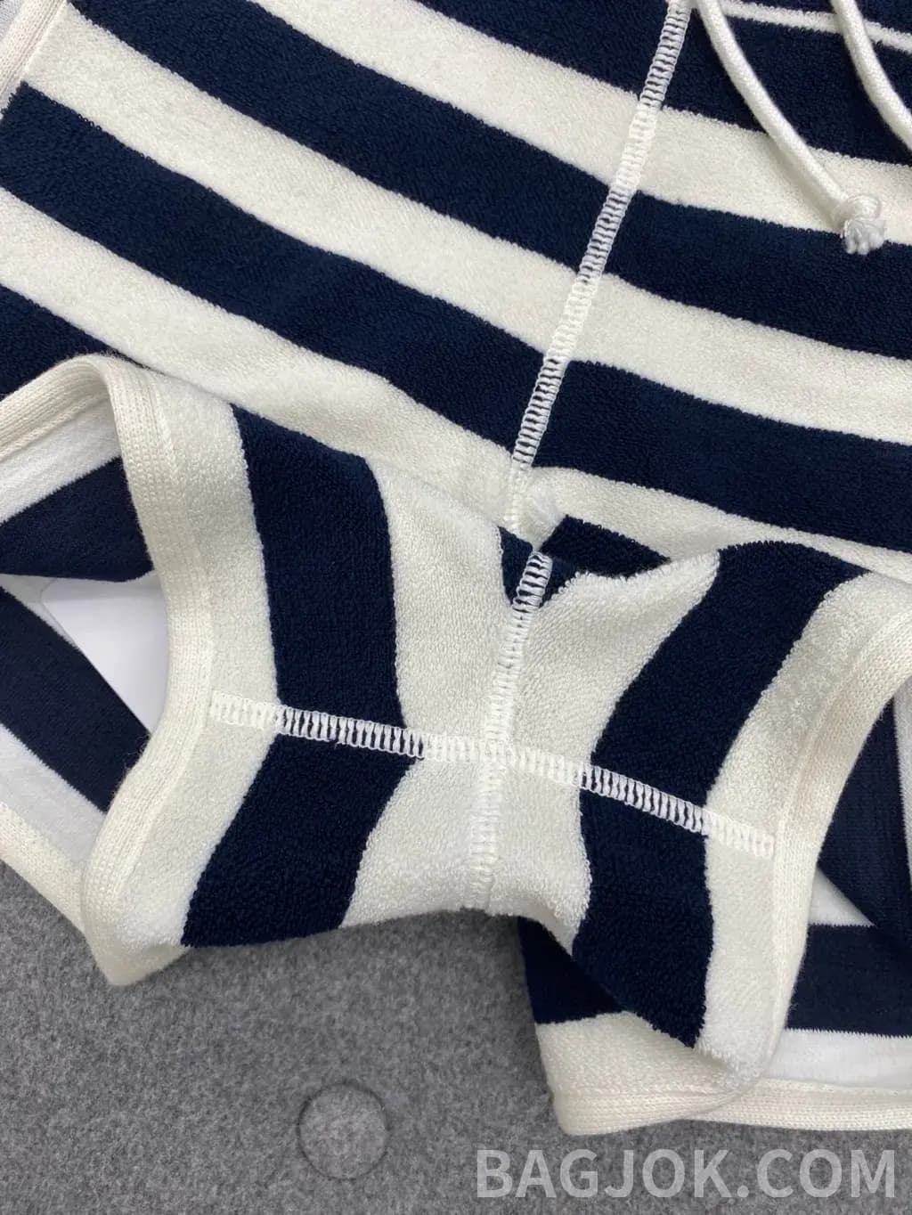 디올 디올 스트라이프 테리 쇼츠 상세 이미지