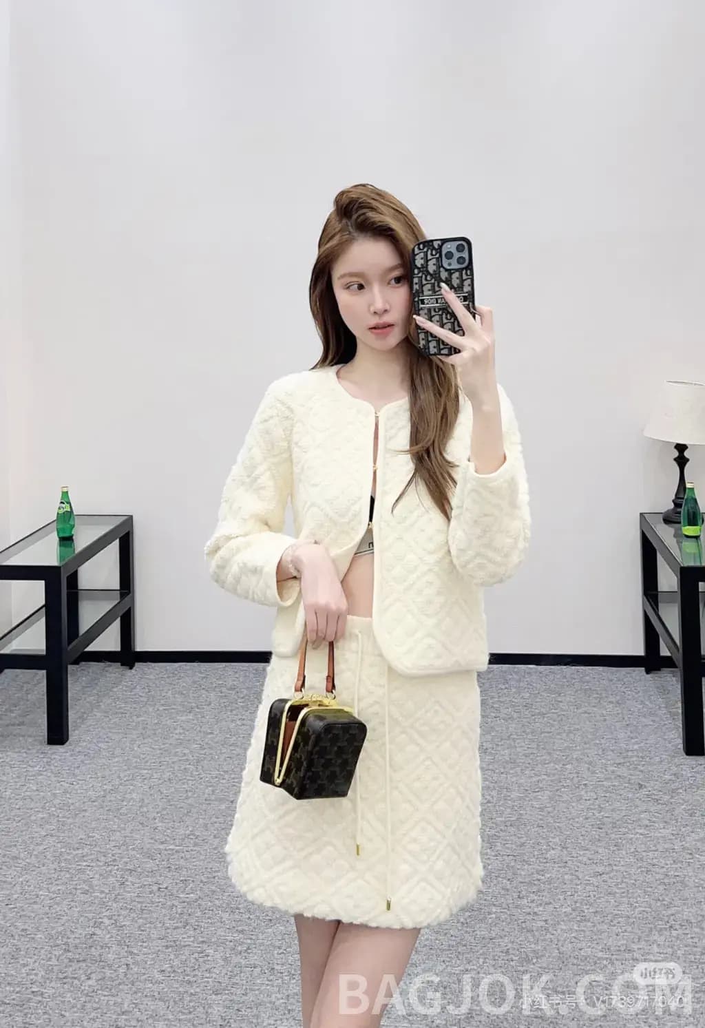 루이비통 루이비통 모노그램 자카드 니트 가디건 상세 이미지