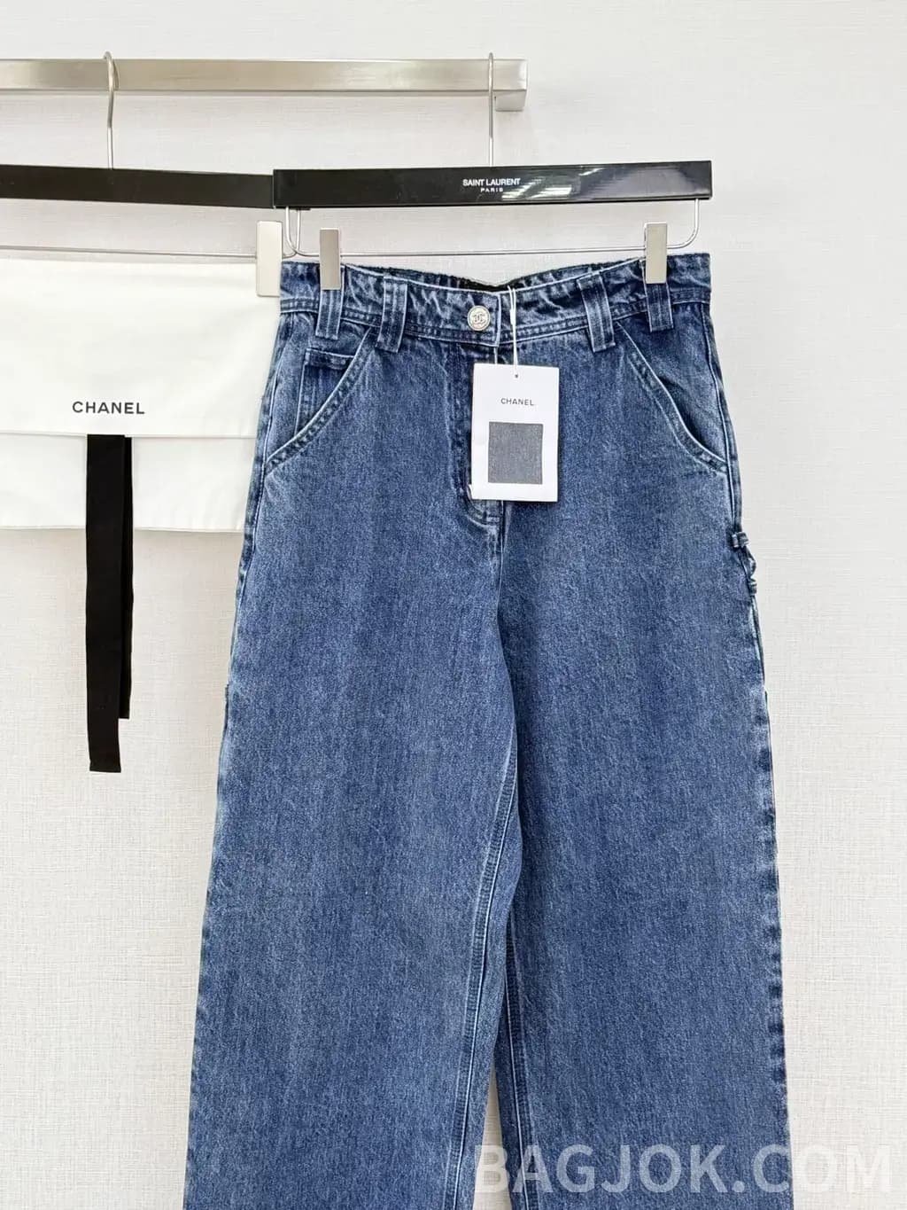 샤넬 샤넬 CC 로고 카고 와이드 팬츠 상세 이미지
