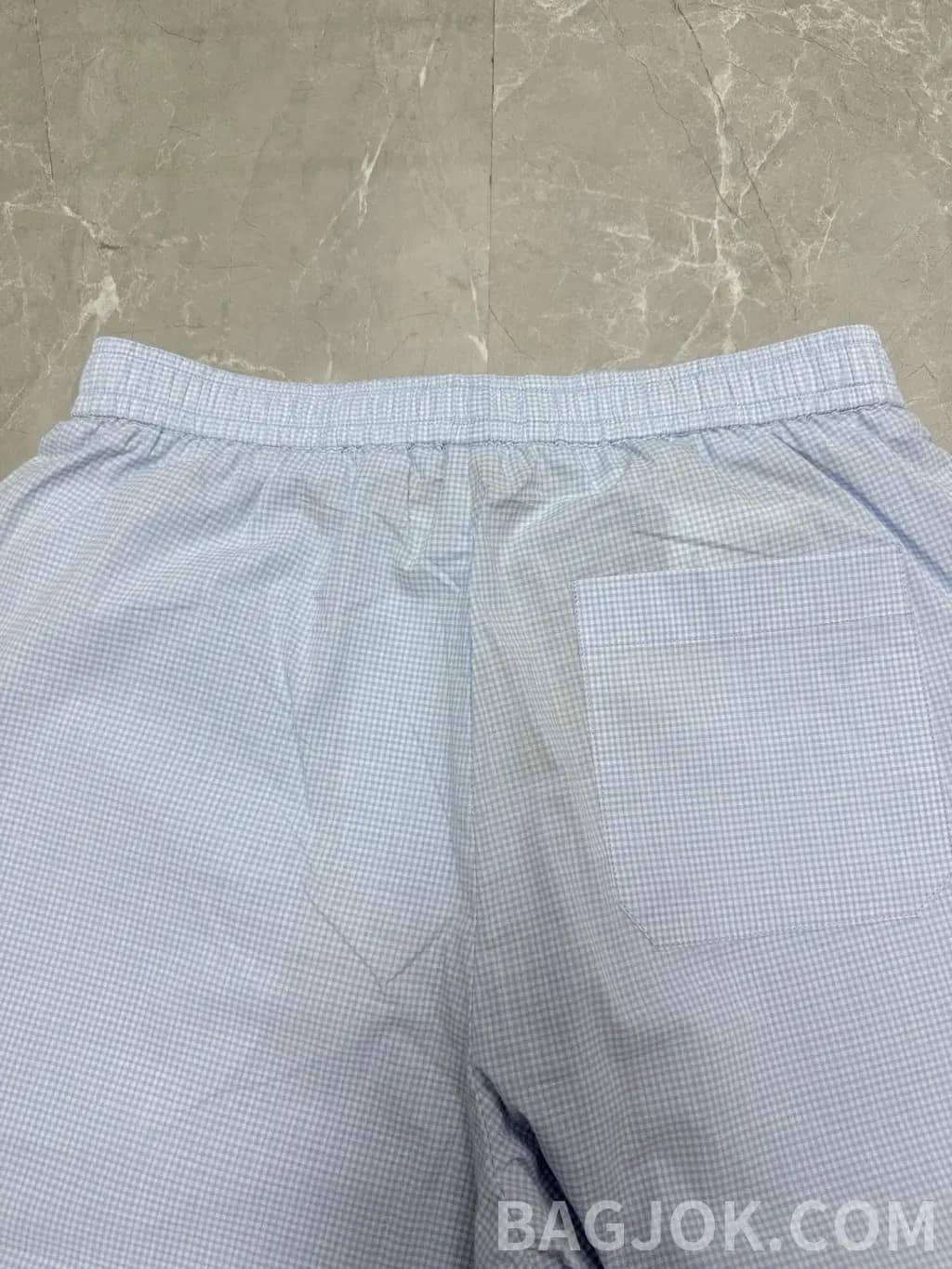 루이비통 루이비통 체크 패턴 드로스트링 쇼츠 상세 이미지