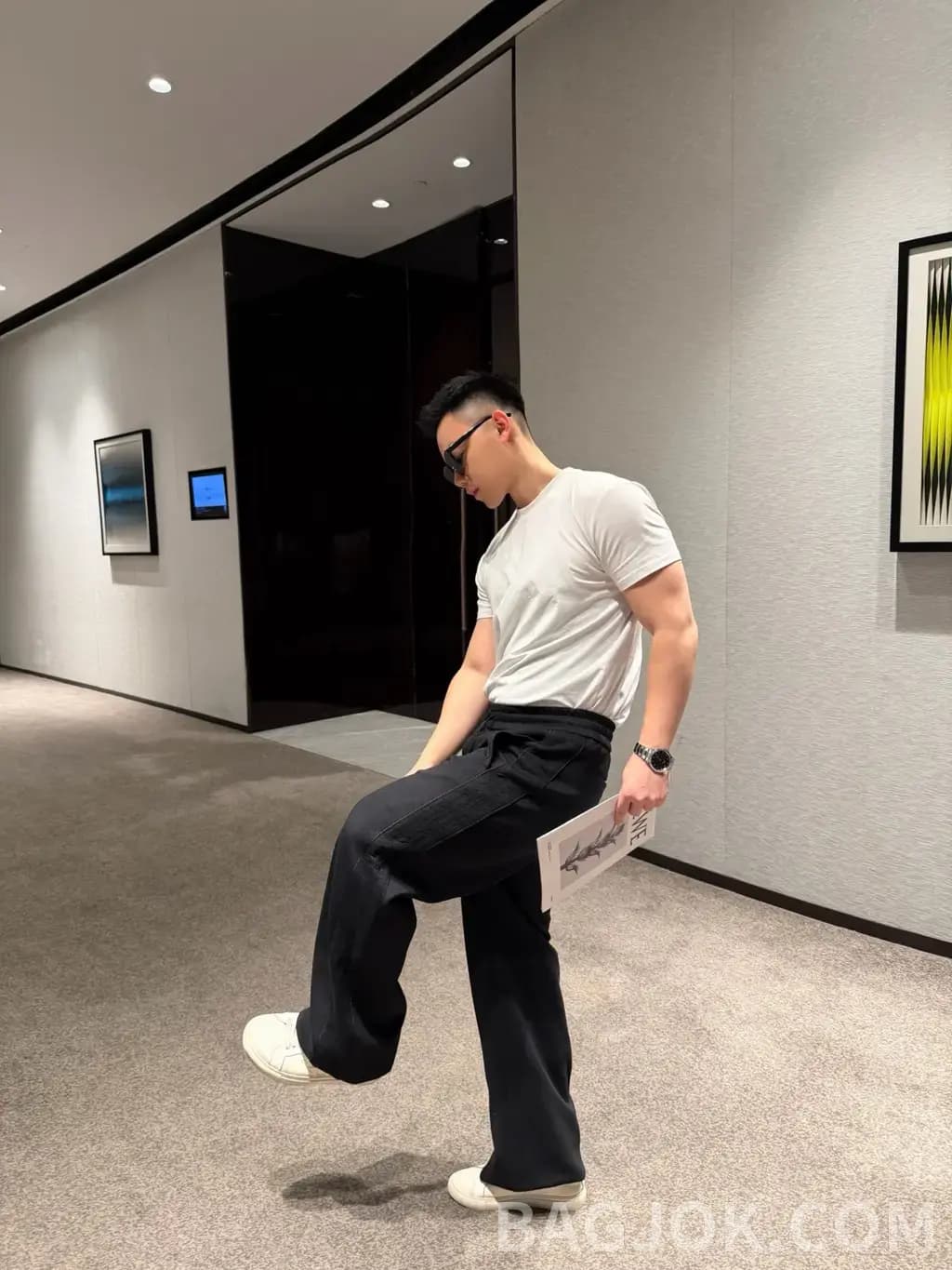 디올 디올 오블리크 자카드 니트 팬츠 상세 이미지