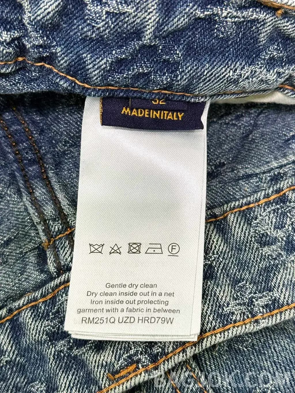 루이비통 루이비통 모노그램 올오버 데님 와이드 팬츠 상세 이미지