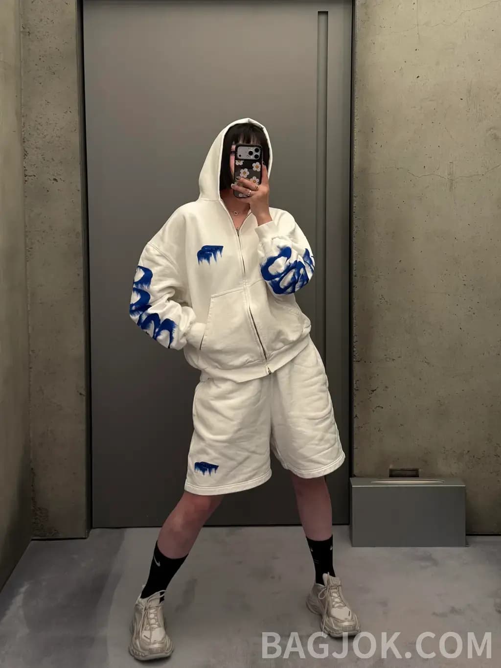발렌시아가 발렌시아가 웨트 브러시 아트 숏팬츠 상세 이미지
