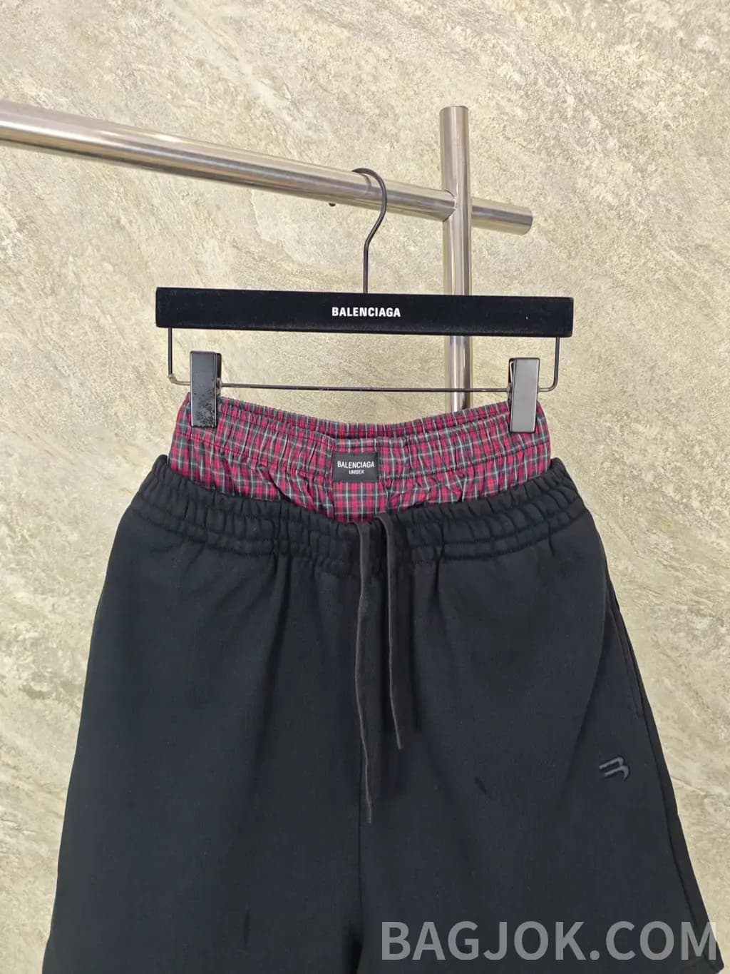발렌시아가 발렌시아가 플레이드 인너 밴드 숏팬츠 상세 이미지