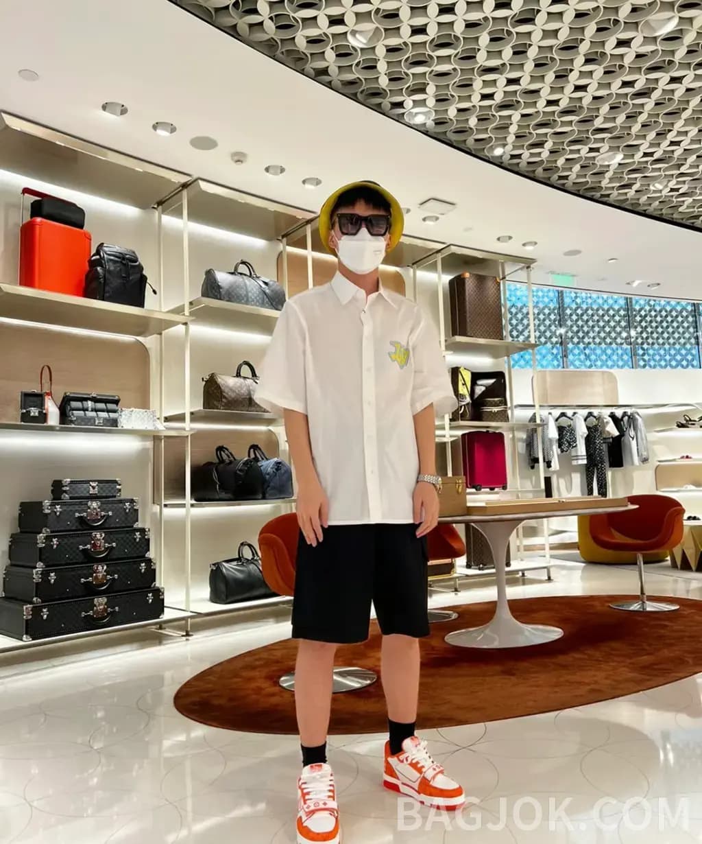 루이비통 루이비통 모노그램 자카드 카고 숏팬츠 상세 이미지
